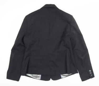 Debenhams Womens Black Size 16 Blazer Jacket Workwear Formal