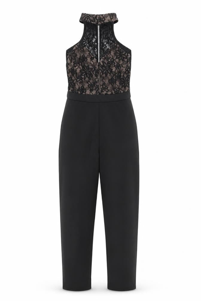 Womens UK Size 10 Missguided One-Piece Black Jumpsuit