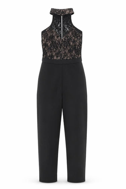 Womens UK Size 10 Missguided One-Piece Black Jumpsuit
