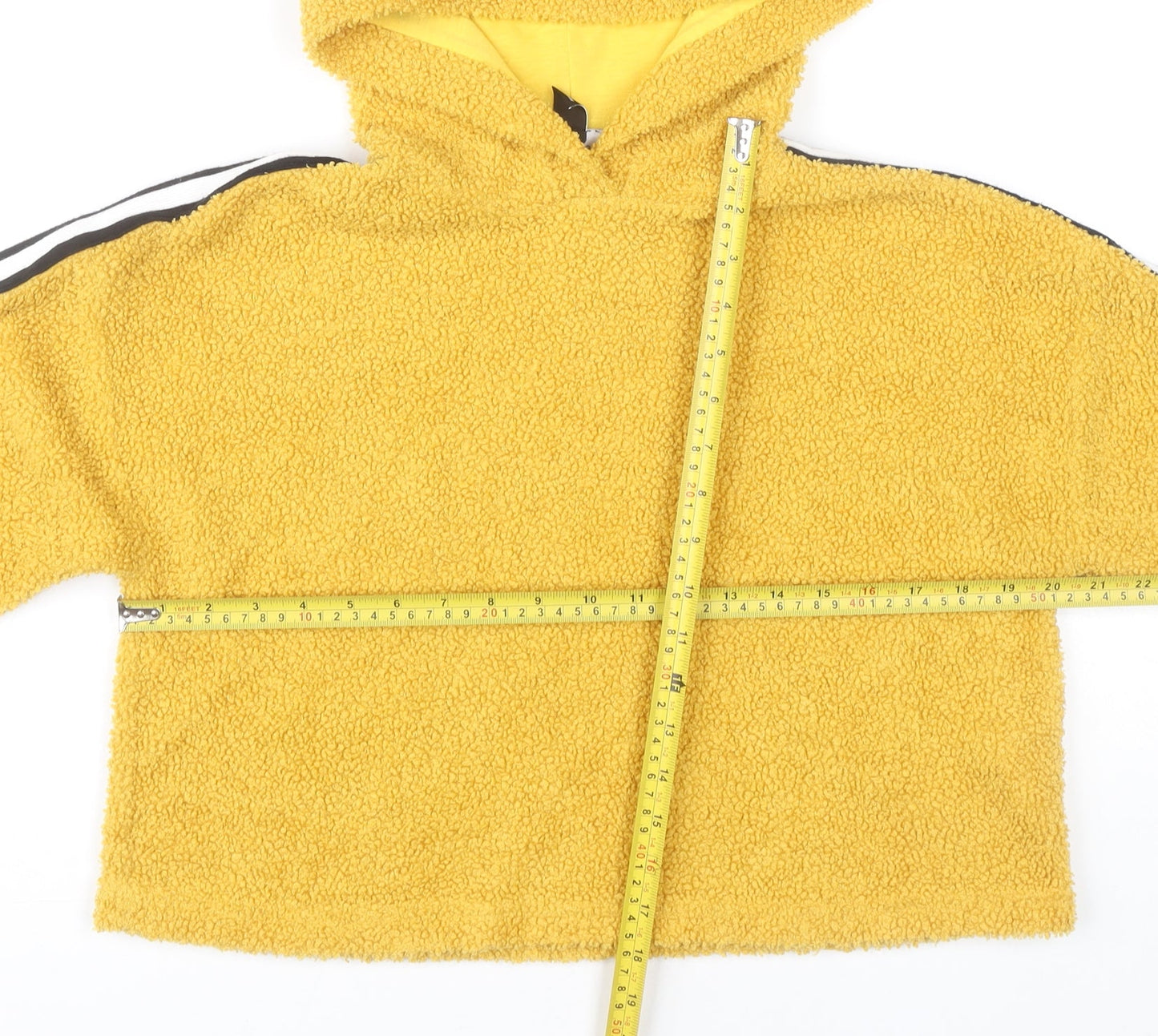 915 Generation Girls Yellow Pullover Hoodie Age 12-13 Years Fleece Lined