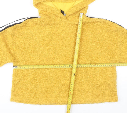 915 Generation Girls Yellow Pullover Hoodie Age 12-13 Years Fleece Lined