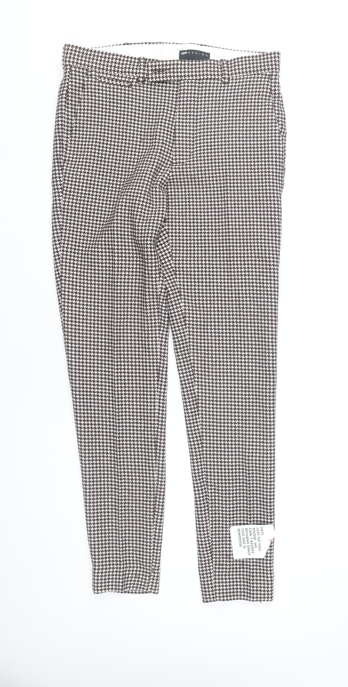Mens UK Size 30 in ASOS Design Slim Fit Chino Brown Trousers