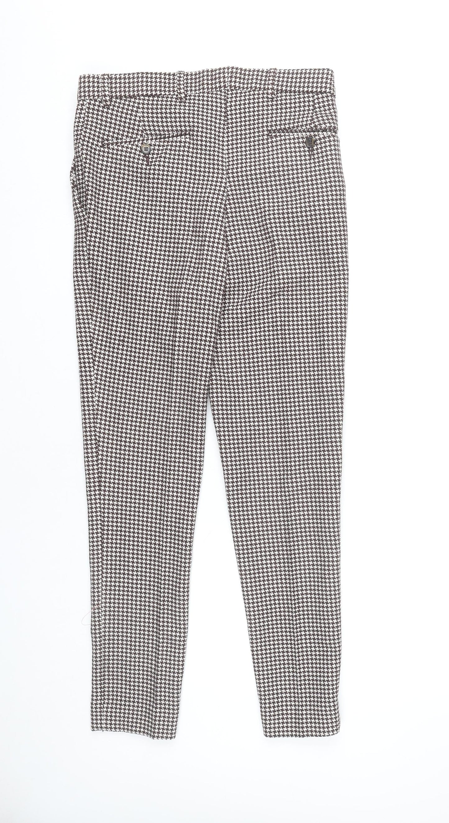 Mens UK Size 30 in ASOS Design Slim Fit Chino Brown Trousers