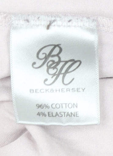 Beck & Hersey Women’s Pink Jersey T-Shirt Size 14 Casual