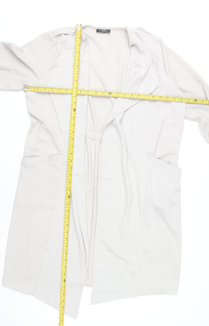 Wallis Women’s Beige Trench Coat UK 16 Mid-Length Lightweight
