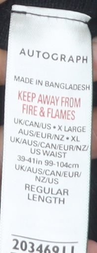 Marks and Spencer Men’s Black XL Sweat Shorts Cotton Modal