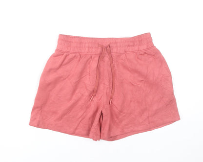 Marks and Spencer Women Pink Size 10 Sweat Shorts Viscose Blend