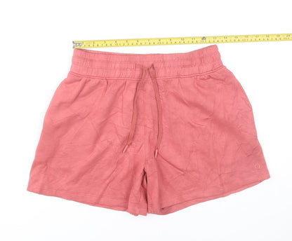 Marks and Spencer Women Pink Size 10 Sweat Shorts Viscose Blend