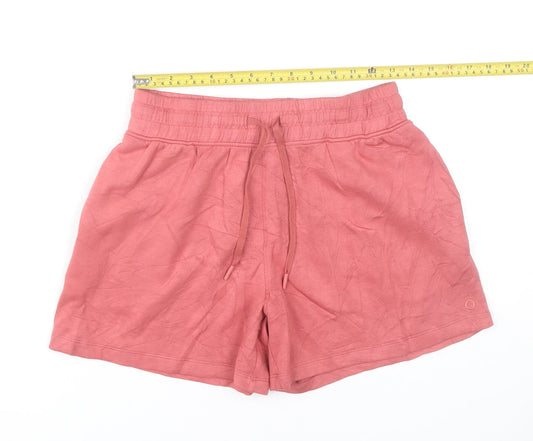 Marks and Spencer Women Pink Size 10 Sweat Shorts Viscose Blend
