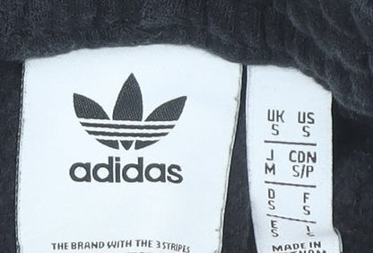 Adidas Men’s Black Jogger Sweatpants S Cotton Blend Tapered