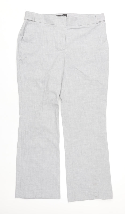 Next Women’s Grey Size 14 Regular Straight Leg Dress Pants