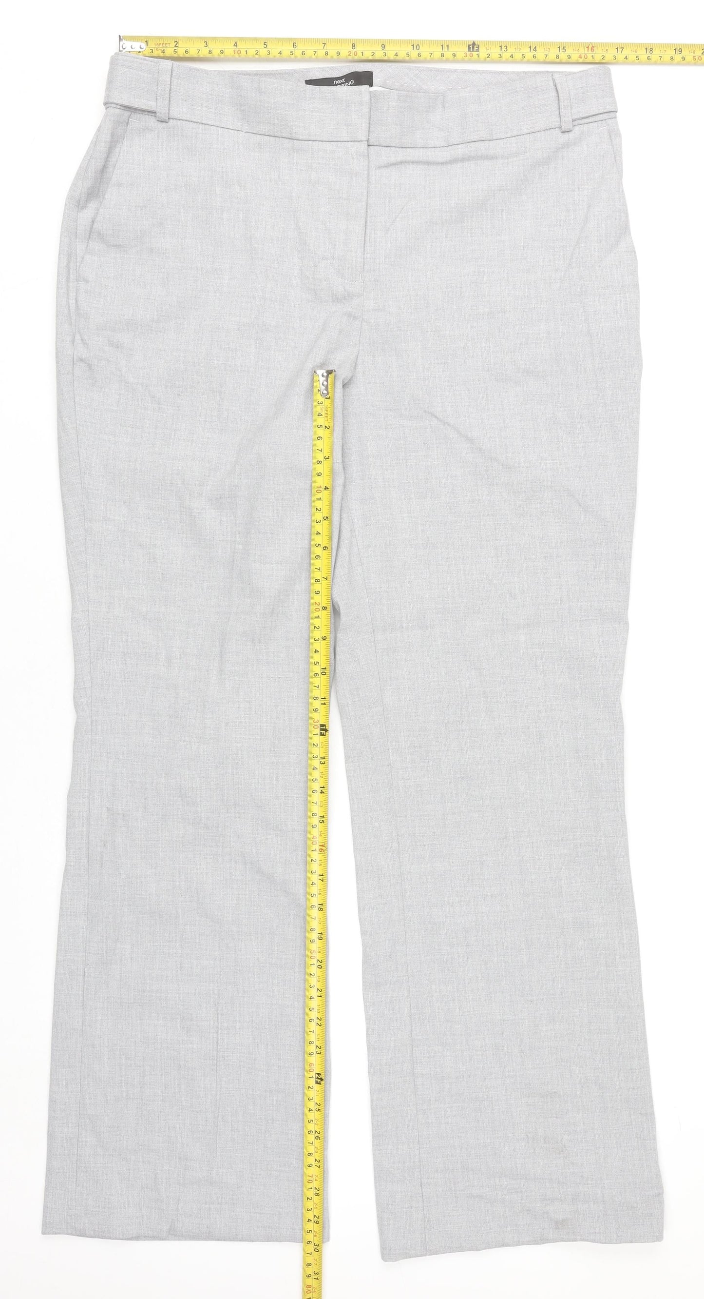 Next Women’s Grey Size 14 Regular Straight Leg Dress Pants
