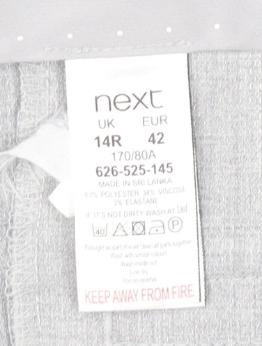 Next Women’s Grey Size 14 Regular Straight Leg Dress Pants
