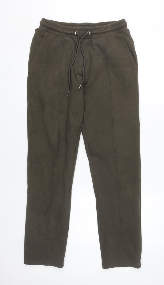 Marks and Spencer Men’s Green Jogger Trousers Size S Cotton Blend