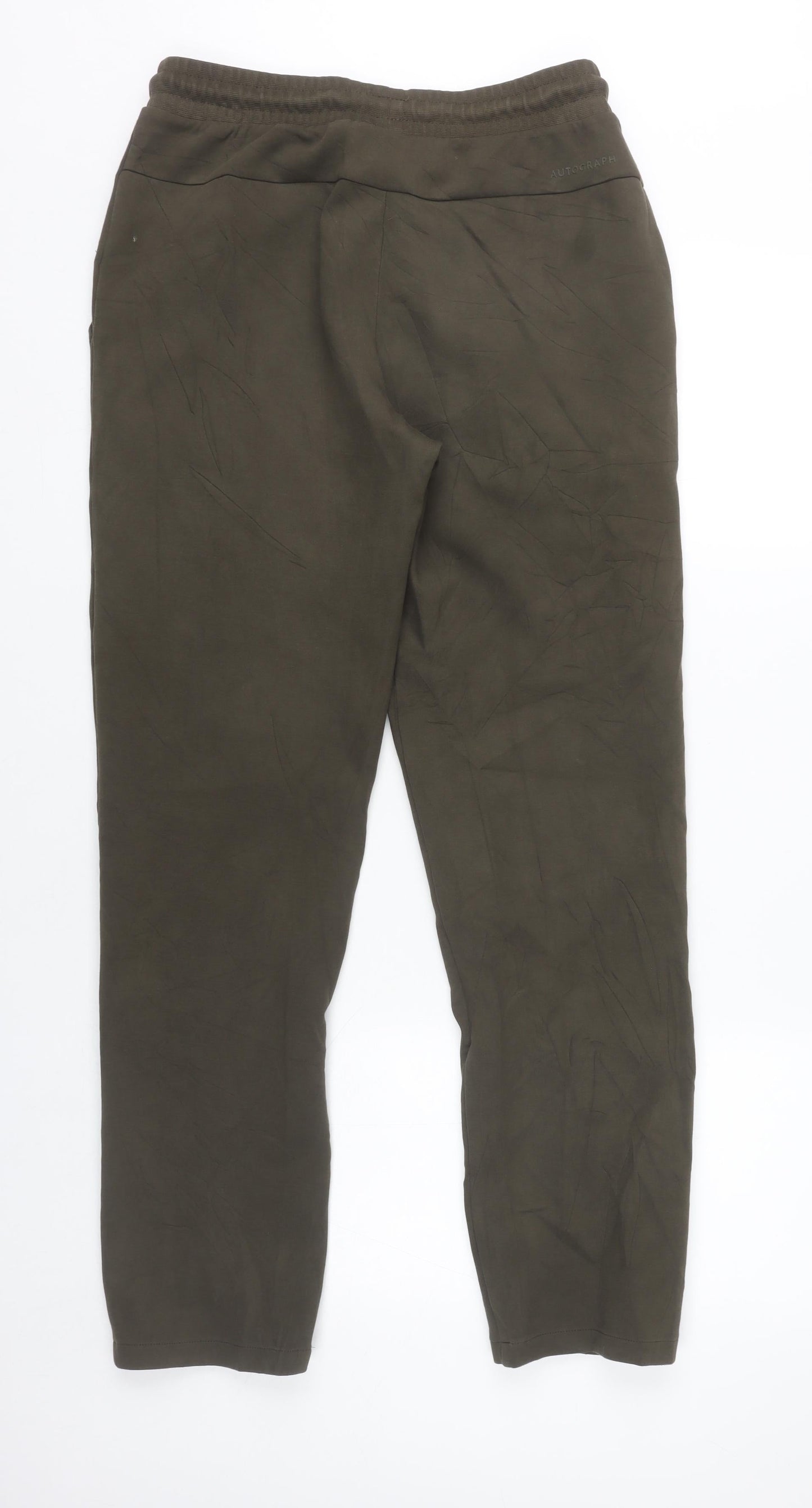 Marks and Spencer Men’s Green Jogger Trousers Size S Cotton Blend