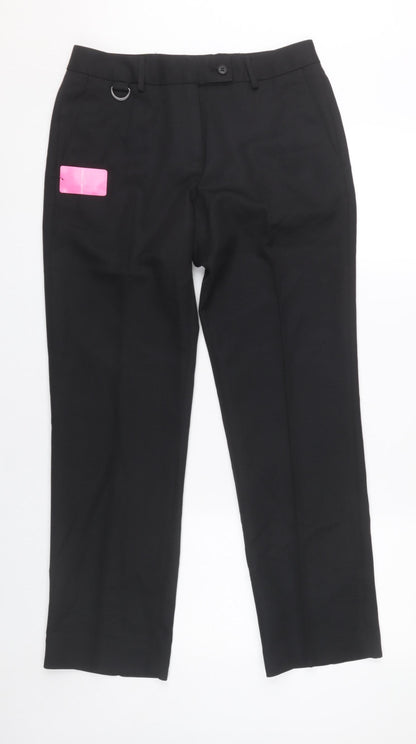 Brook Taverner Womens Black Dress Pants Size 10 Regular Work Trousers