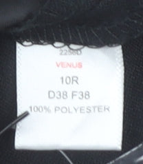 Brook Taverner Womens Black Dress Pants Size 10 Regular Work Trousers