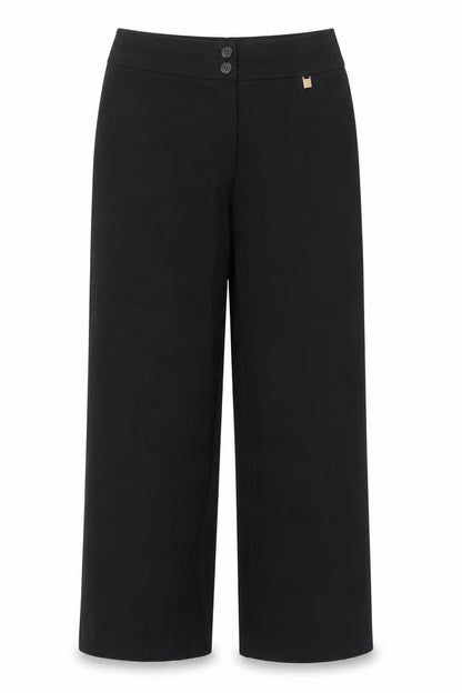 Country Casuals Women’s Black Wide-Leg Stretch Trousers Size 14