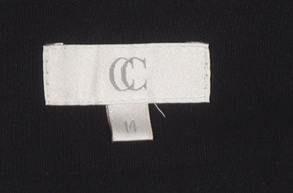 CC Women’s Black Wide-Leg Stretch Trousers Size 14