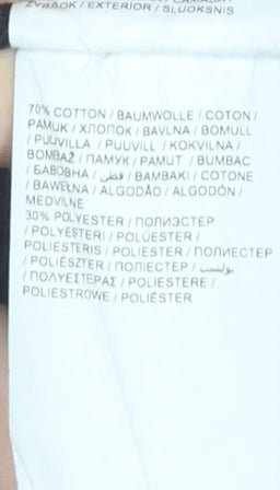 Puma Womens Black XL Jogger Trousers Cotton Blend Elastic Waist