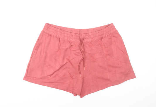 Marks and Spencer Women’s Pink Size 20 Sweat Shorts with Drawstring