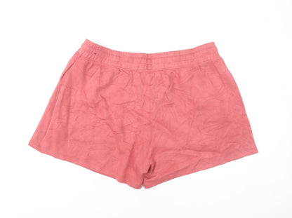 Marks and Spencer Women’s Pink Size 20 Sweat Shorts with Drawstring