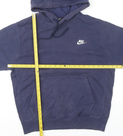 Mens UK Size S Nike Blue Pullover Hoodie