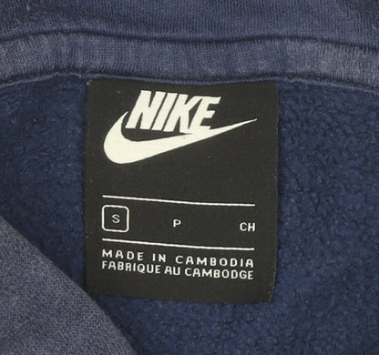 Mens UK Size S Nike Blue Pullover Hoodie