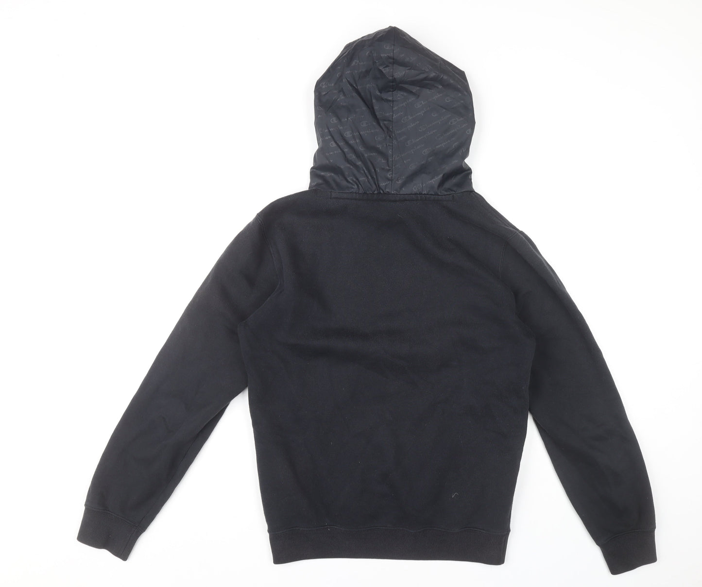 Mens UK Size XS Champion Black Pullover Hoodie