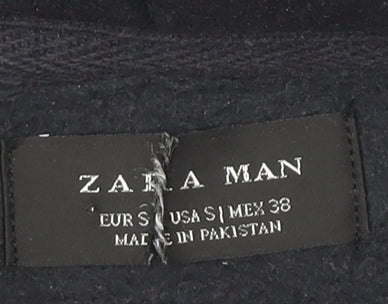 Zara Man Yale University Hoodie Black Mens S Pullover Graphic Print