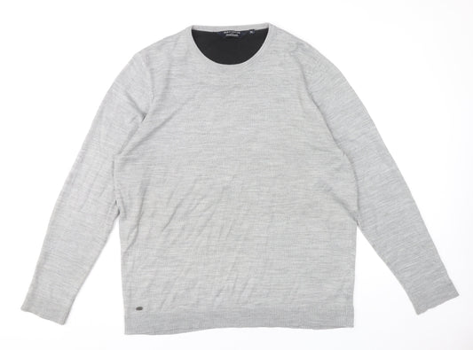 Kensington Eastside Men’s Grey XL Crew Neck Pullover Jumper