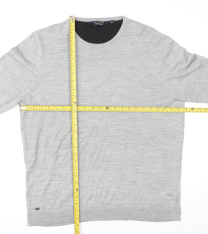 Kensington Eastside Men’s Grey XL Crew Neck Pullover Jumper