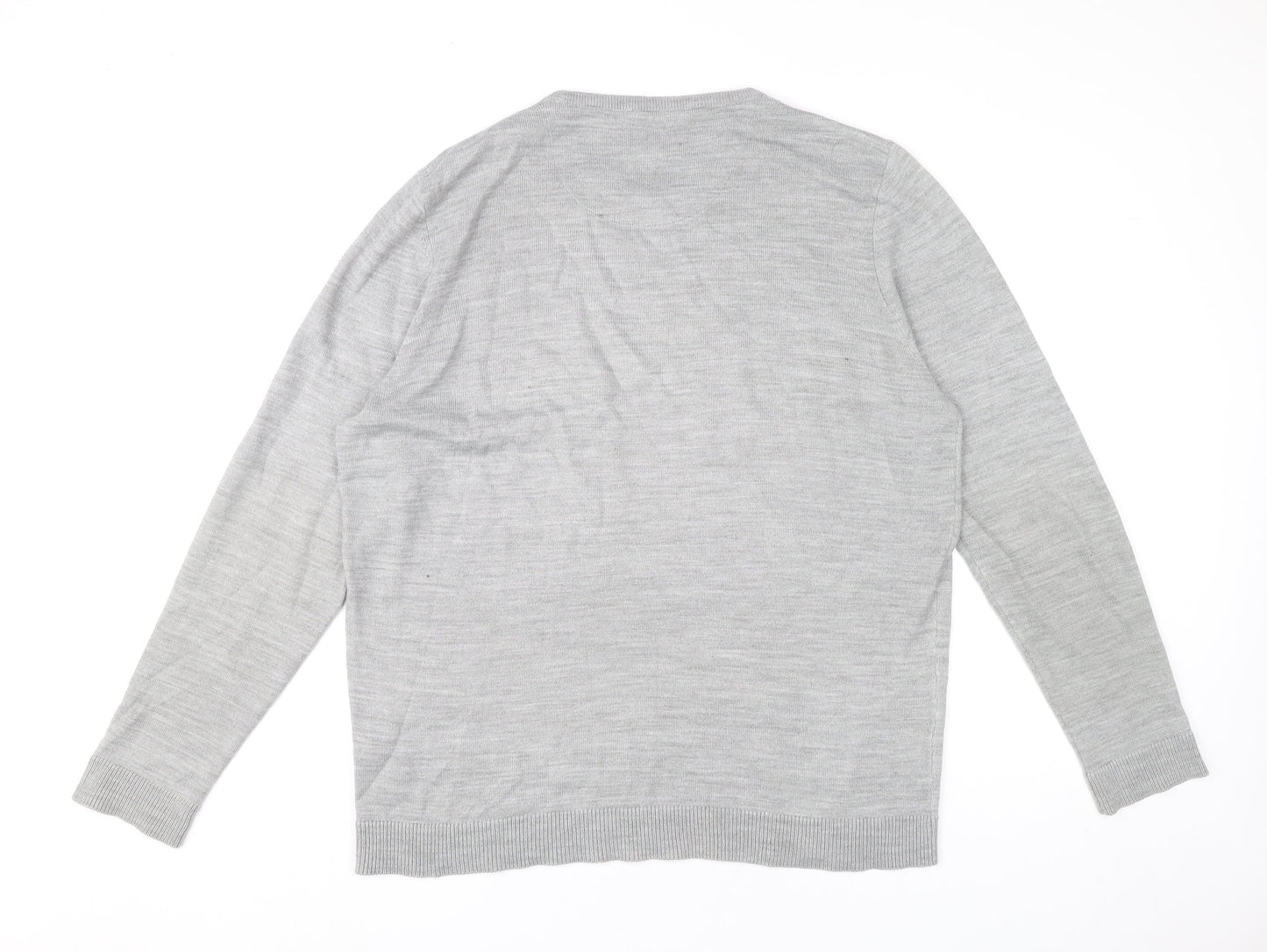 Kensington Eastside Men’s Grey XL Crew Neck Pullover Jumper