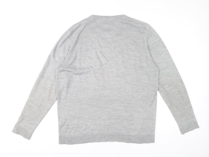 Kensington Eastside Men’s Grey XL Crew Neck Pullover Jumper