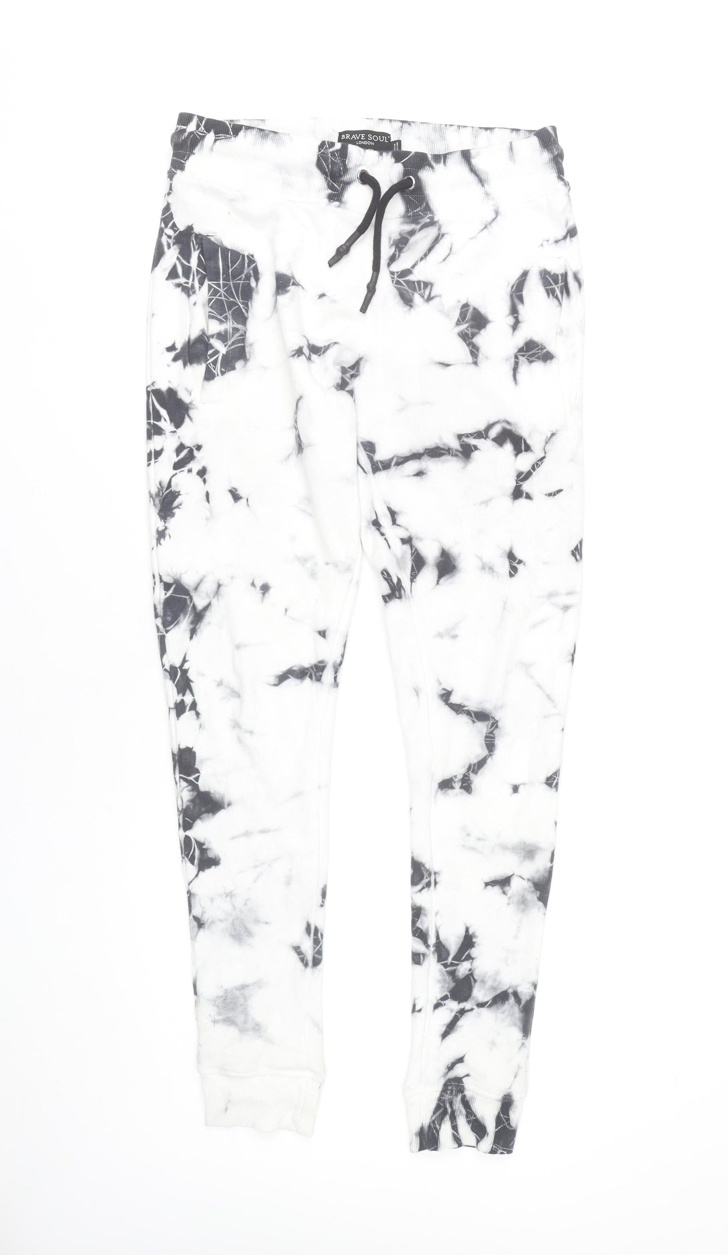 Brave Soul Men’s Multicoloured Tie-Dye Jogger Trousers Size L
