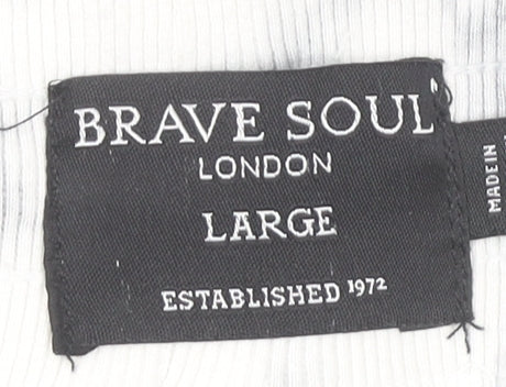 Brave Soul Men’s Multicoloured Tie-Dye Jogger Trousers Size L