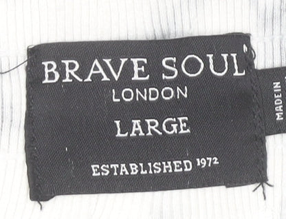 Brave Soul Men’s Multicoloured Tie-Dye Jogger Trousers Size L