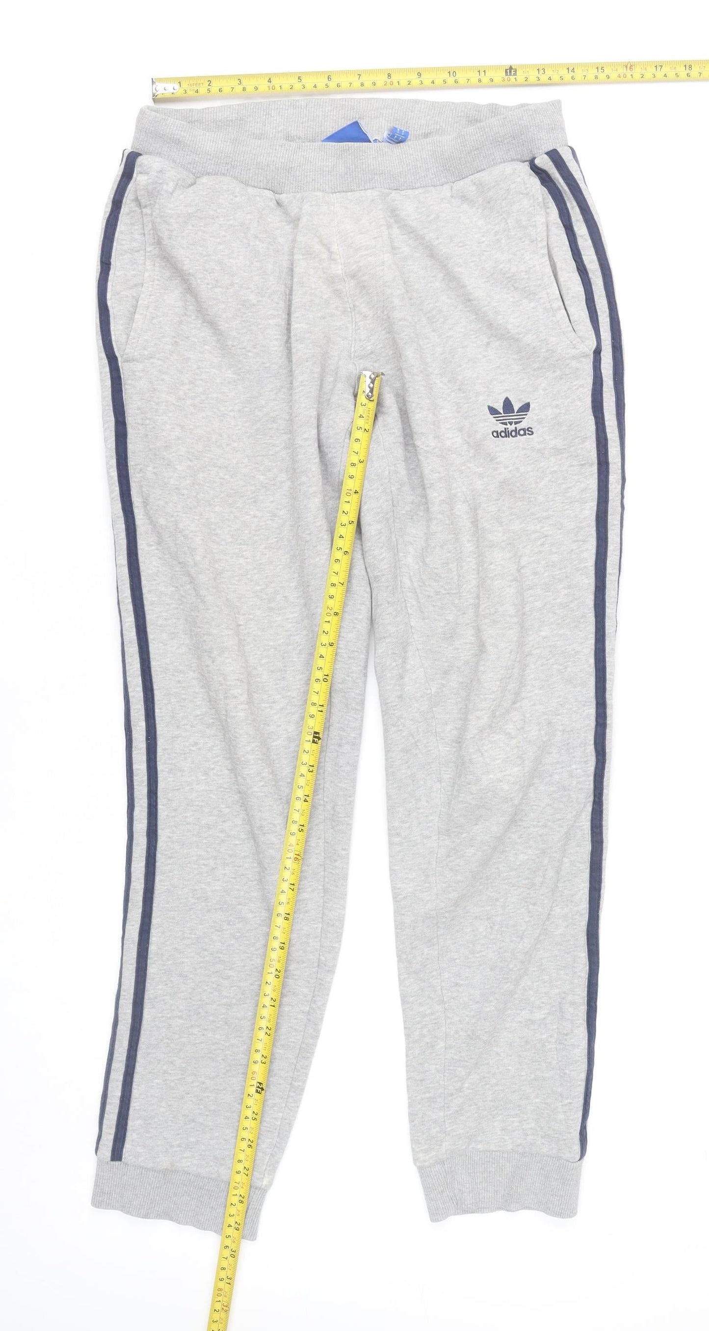 Adidas Men's Grey Sweatpants Joggers Size S Tapered Casual