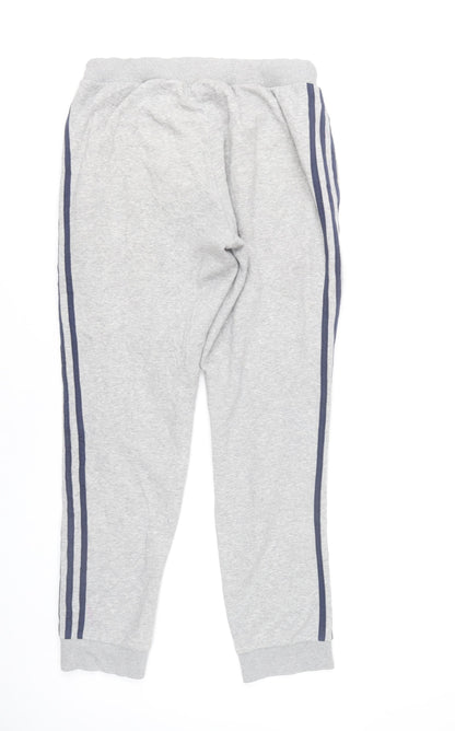 Adidas Men's Grey Sweatpants Joggers Size S Tapered Casual