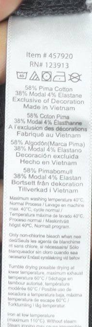 JACHS New York Men’s Grey Pima Cotton Blend Polo Shirt L