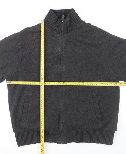 Mens UK Size L Marks and Spencer Grey Bomber Jacket