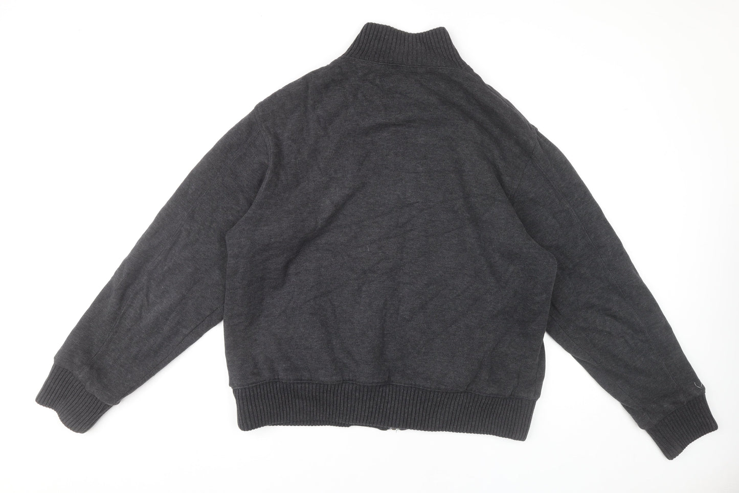 Mens UK Size L Marks and Spencer Grey Bomber Jacket