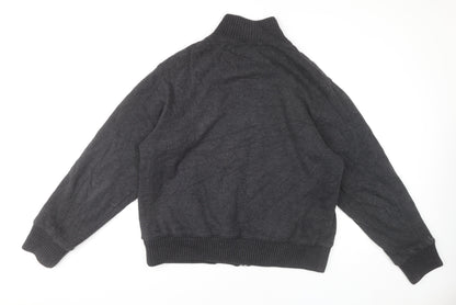 Mens UK Size L Marks and Spencer Grey Bomber Jacket