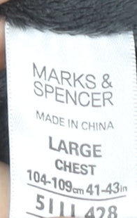 Mens UK Size L Marks and Spencer Grey Bomber Jacket