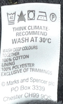 Mens UK Size L Marks and Spencer Grey Bomber Jacket