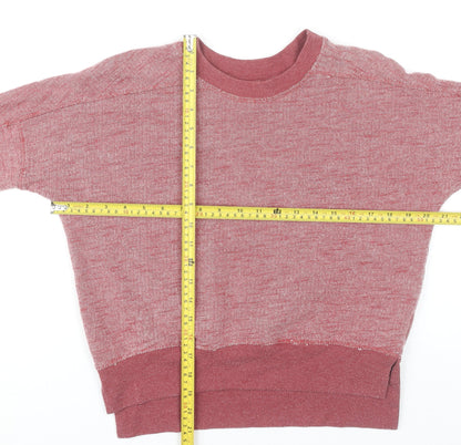 Zara Trafaluc Womens Red Sweatshirt Small Casual Pullover