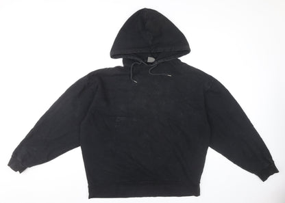 Mens UK Size M ASOS Black Pullover Hoodie