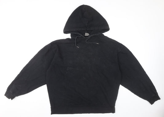 Mens UK Size M ASOS Black Pullover Hoodie