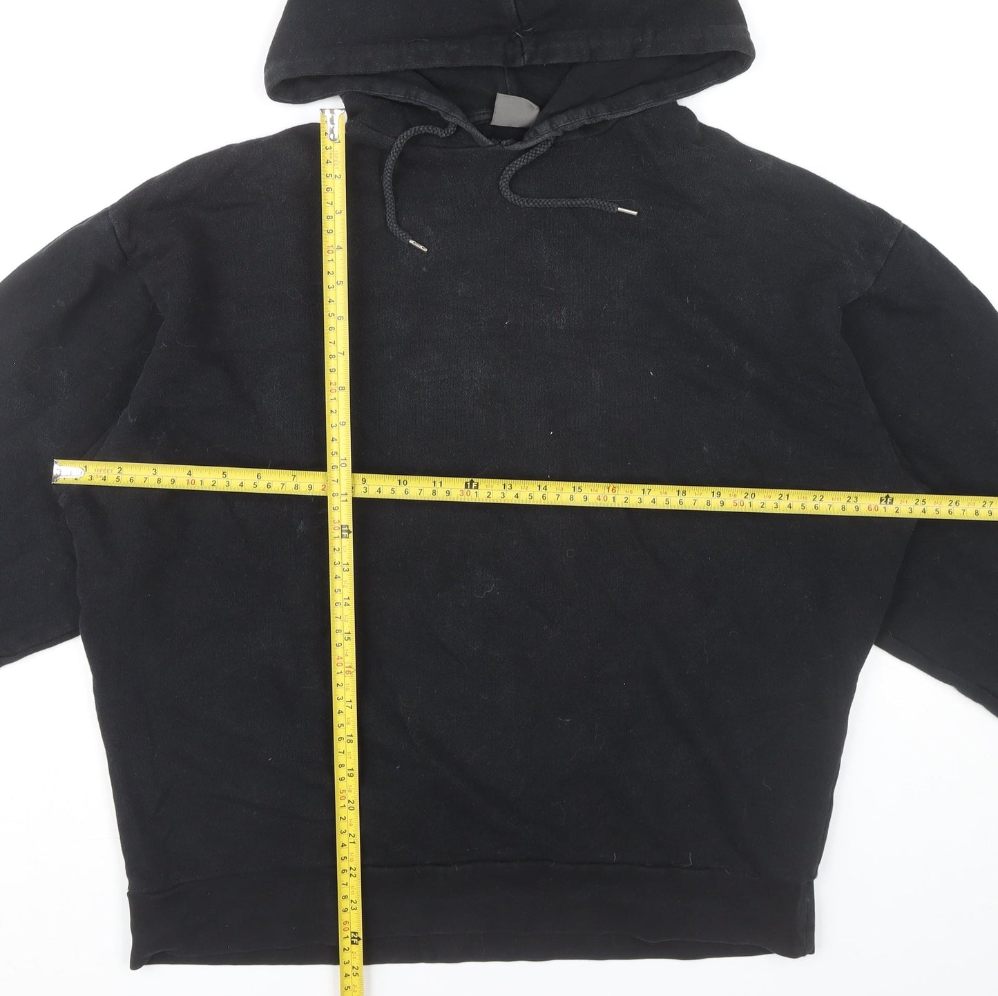 Mens UK Size M ASOS Black Pullover Hoodie