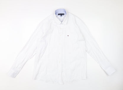 Tommy Hilfiger Men’s White L 41-42 Regular Fit Dress Shirt
